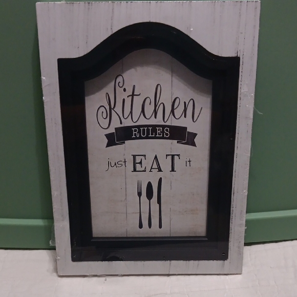 Other - Rustic Kitchen Rules Wall Sign